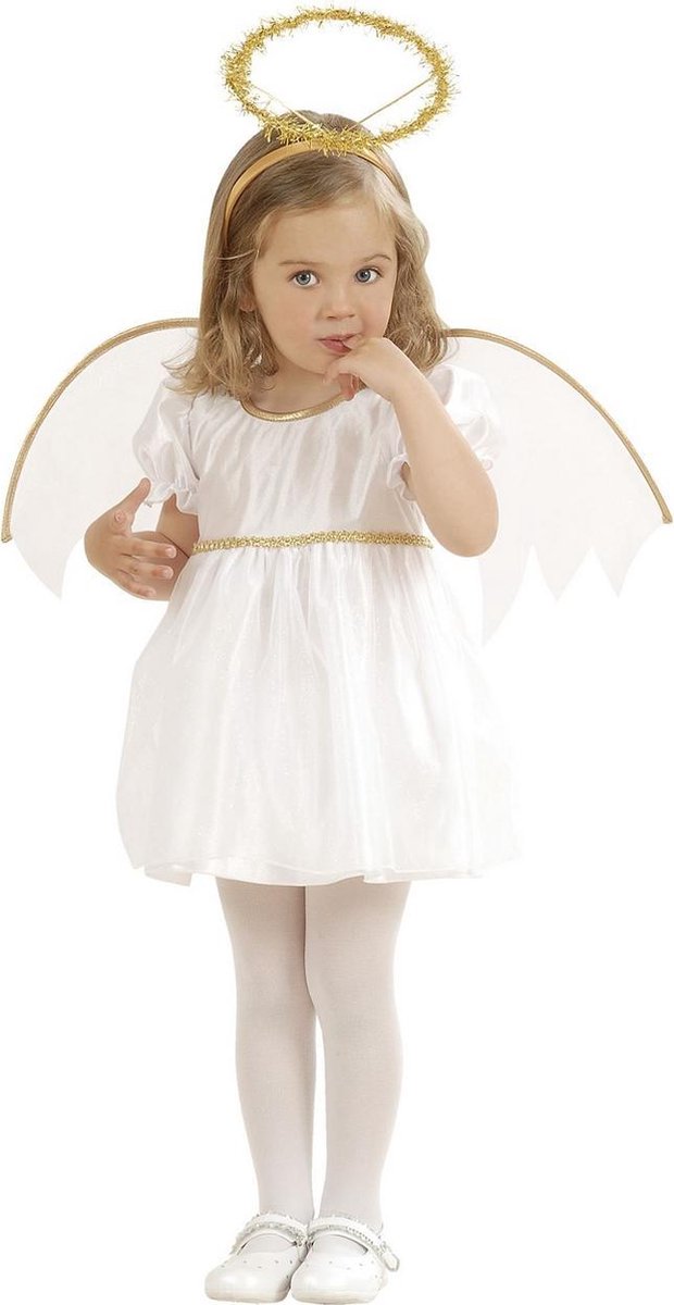 Engel Kostuum | Onschuldige Bengel Engel | Meisje | Maat 98 | Kerst | Verkleedkleding